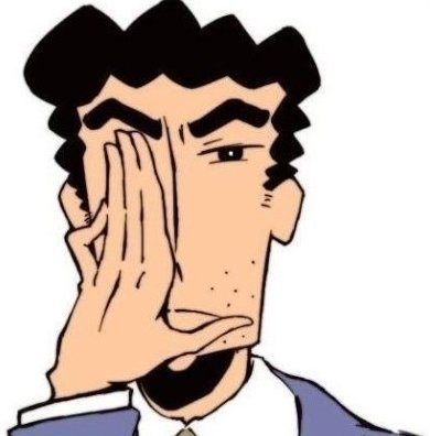 짱구 아빠 노하라 히로시 수염자국 대표 이미지, 남성 수염제모 필요성 예시 캐릭터
